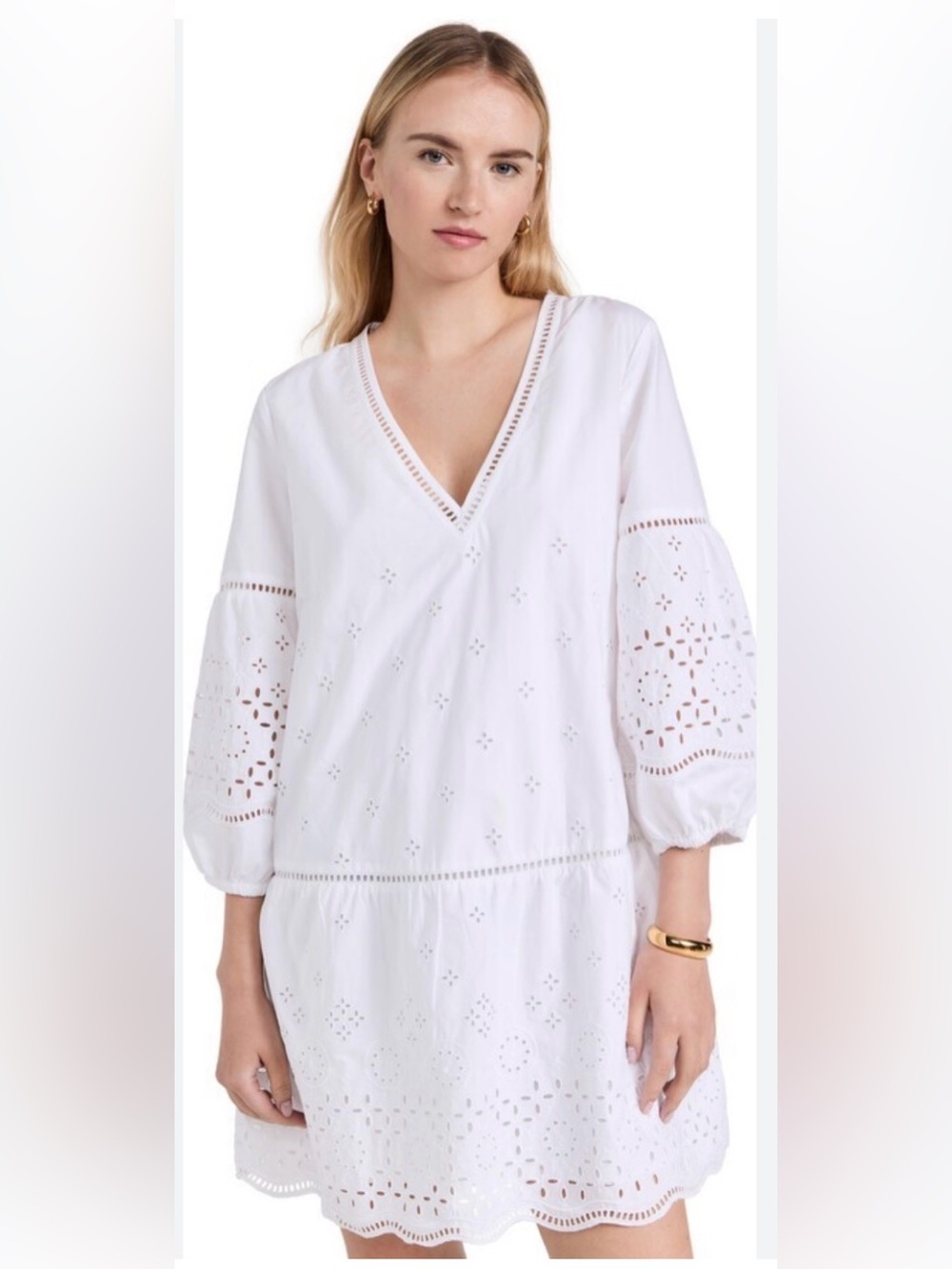 Club Monaco Cotton Eyelet Dress